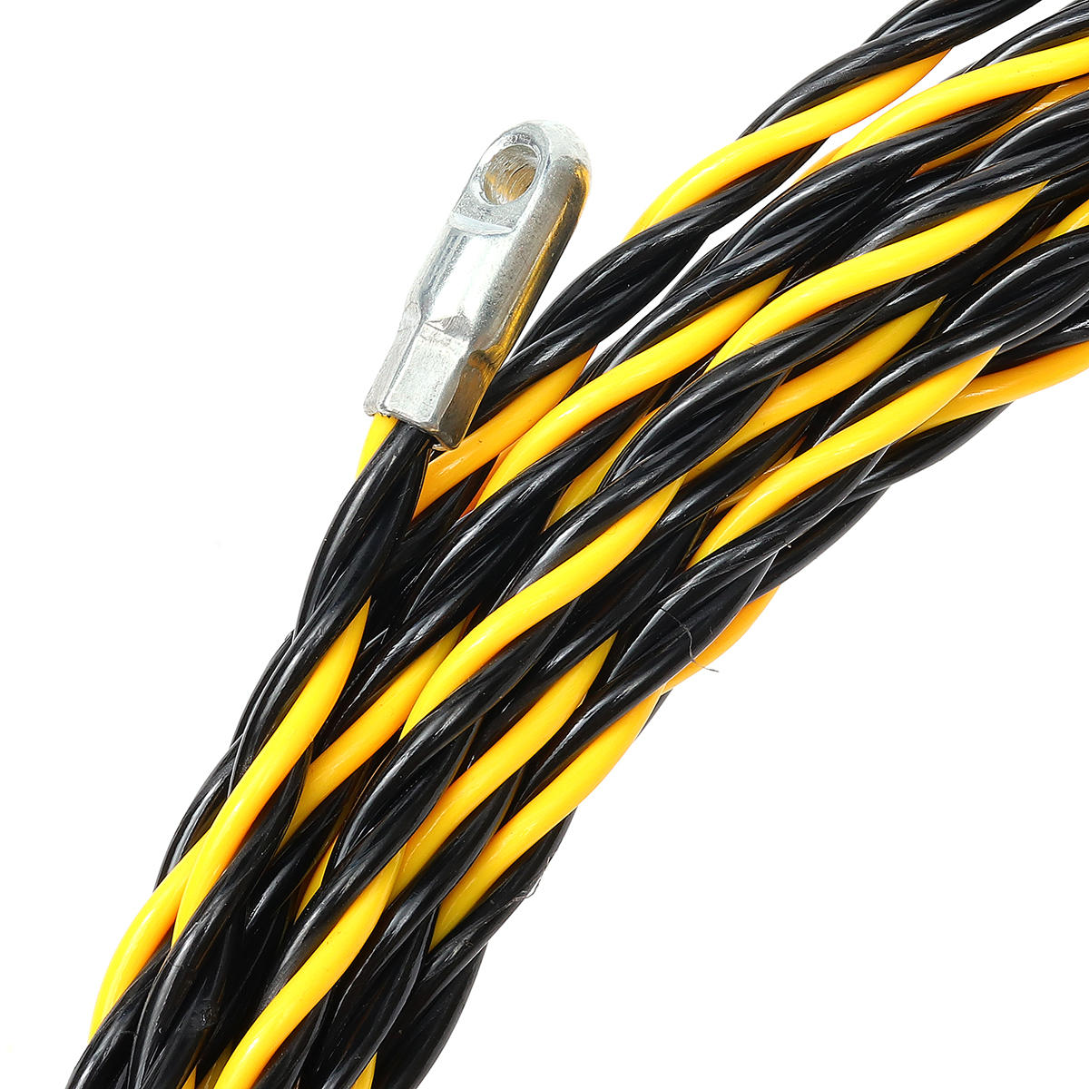 15m 5mm Spiral Cable Puller Conduit Snake Rodder Fish Tape