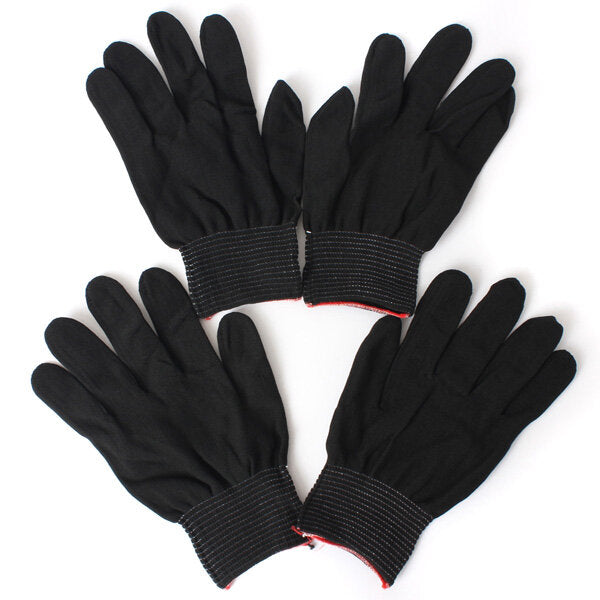 2 Pairs Anti Static Nylon Work Glove Grip Durable Knit