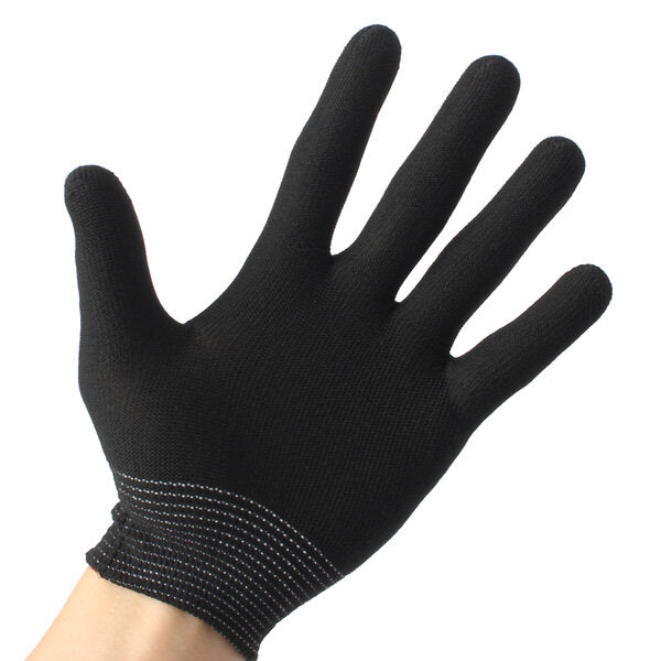 2 Pairs Anti Static Nylon Work Glove Grip Durable Knit