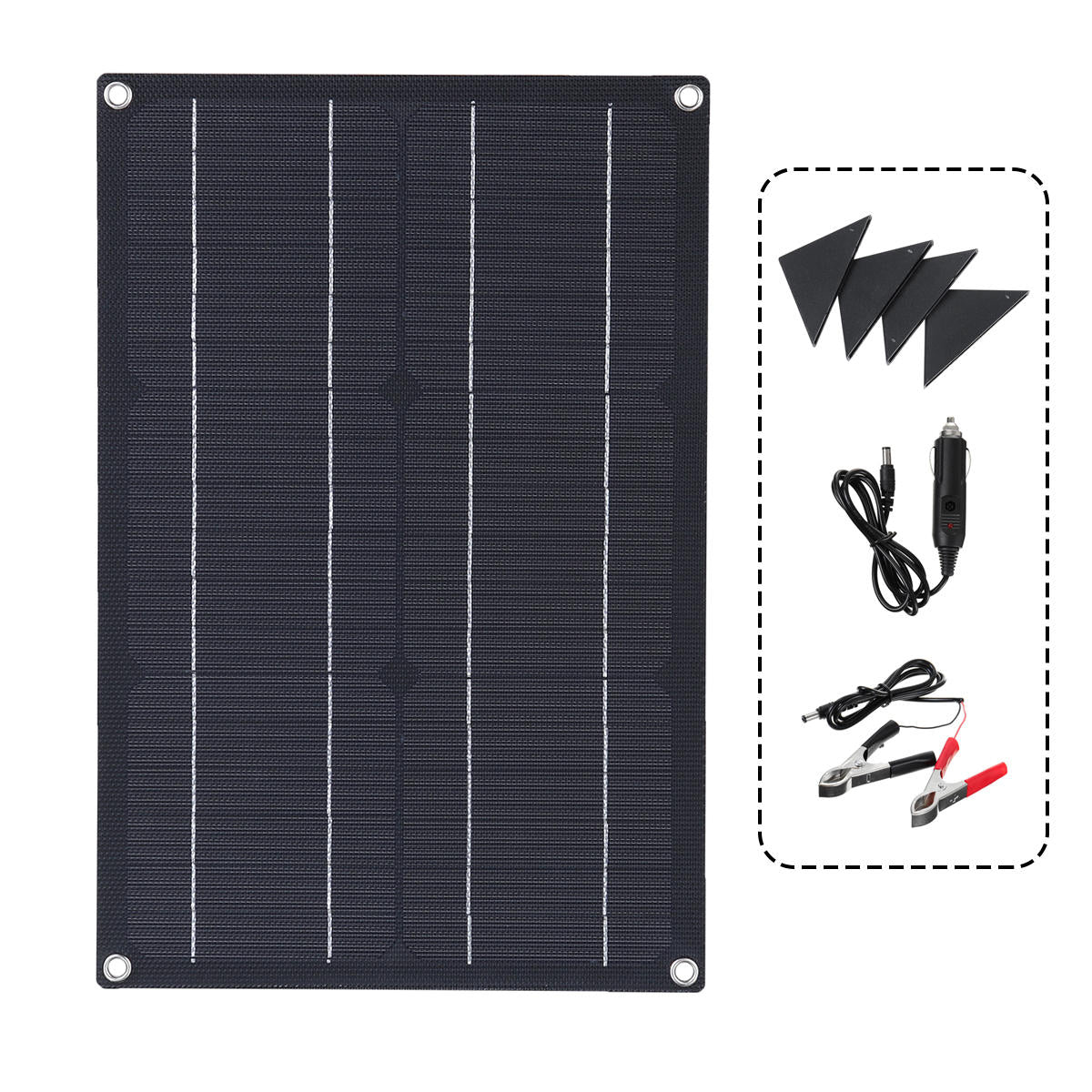 20w Etfe Solar Panel Field Vehicles Emergency Charger With 4