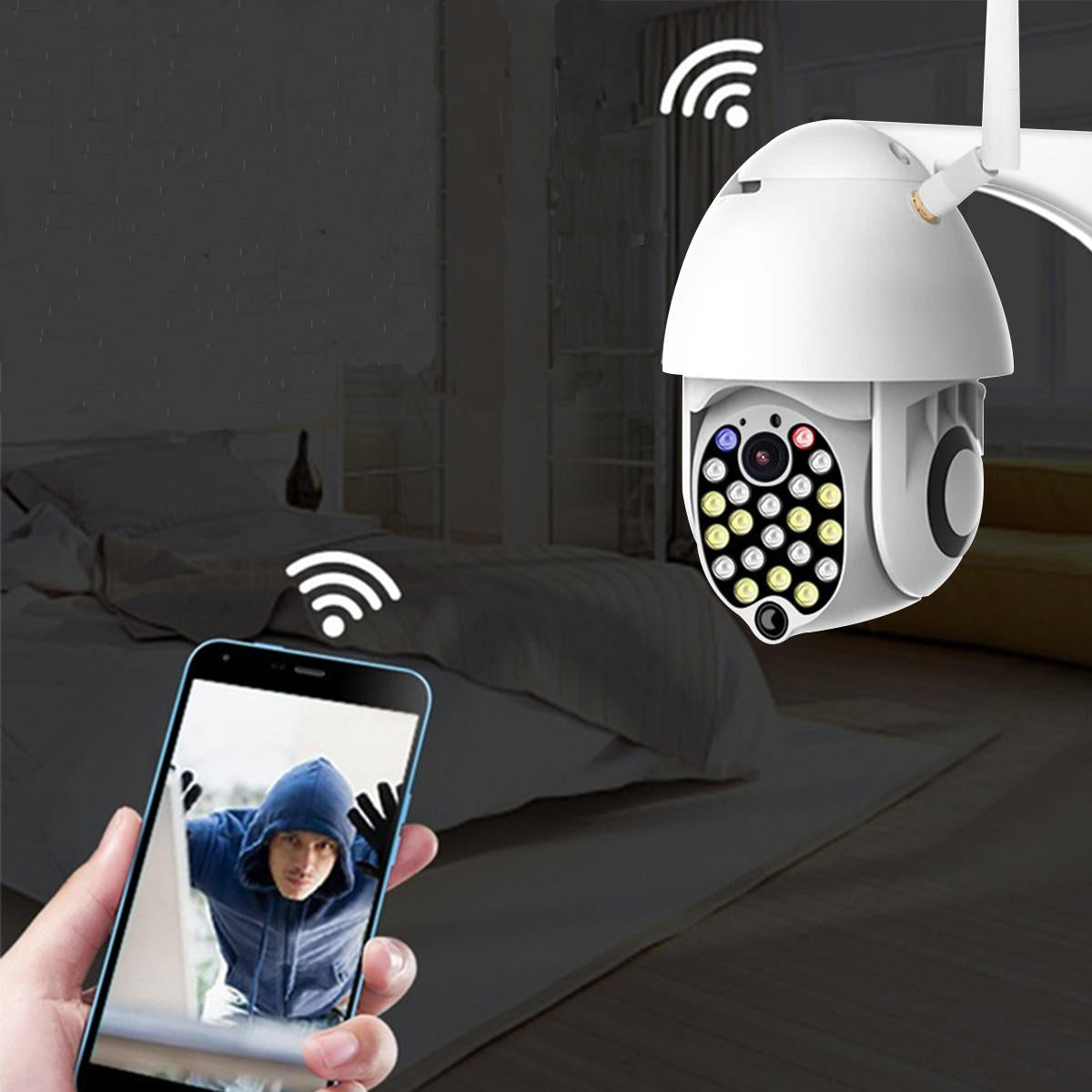 21 Globe Machine Ip Camera Metal Double Shell 1080p 2mp