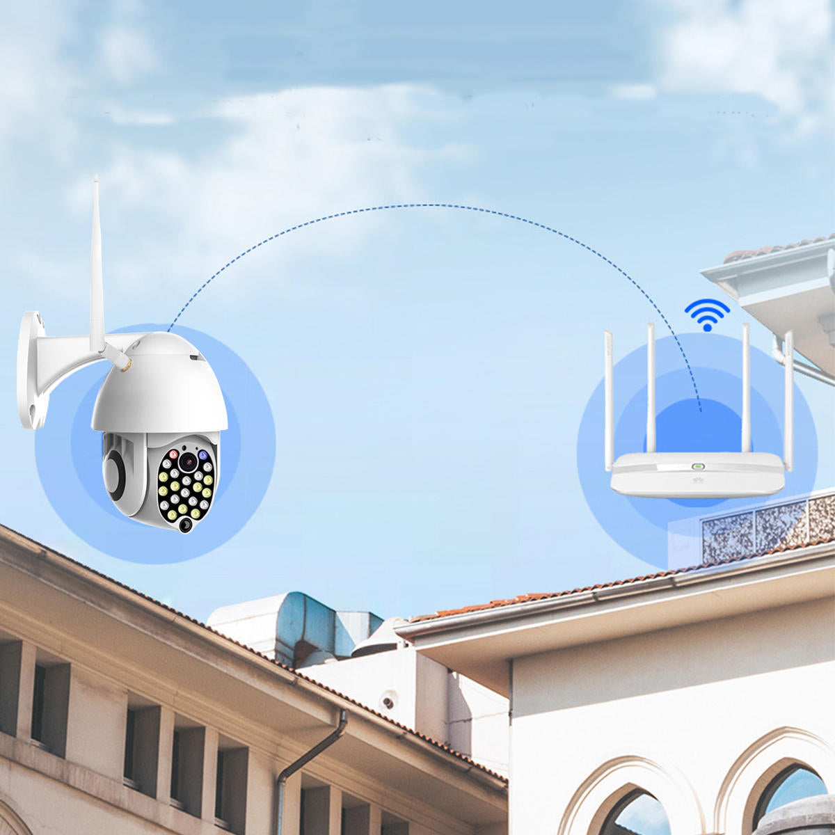 21 Globe Machine Ip Camera Metal Double Shell 1080p 2mp