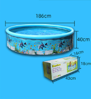 125/155/186/247cm Retractable inflatable Swimming Pool Large Family Summer Outdoor Play Party Supplies For Kids Adult