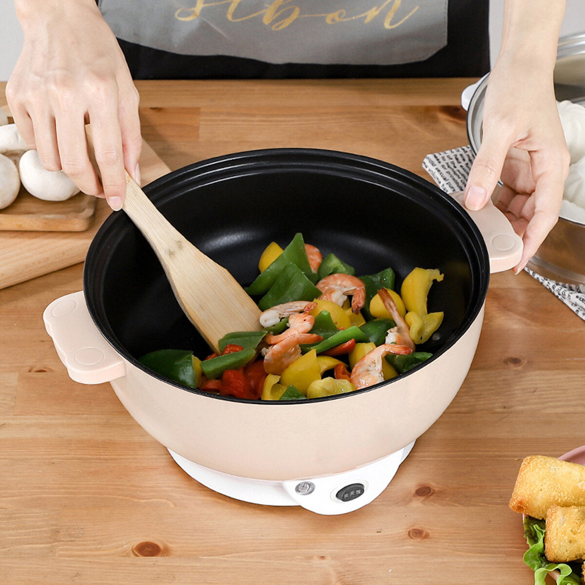 28cm Multifunctional Non-stick Electric Hot Pot Rice Cooker