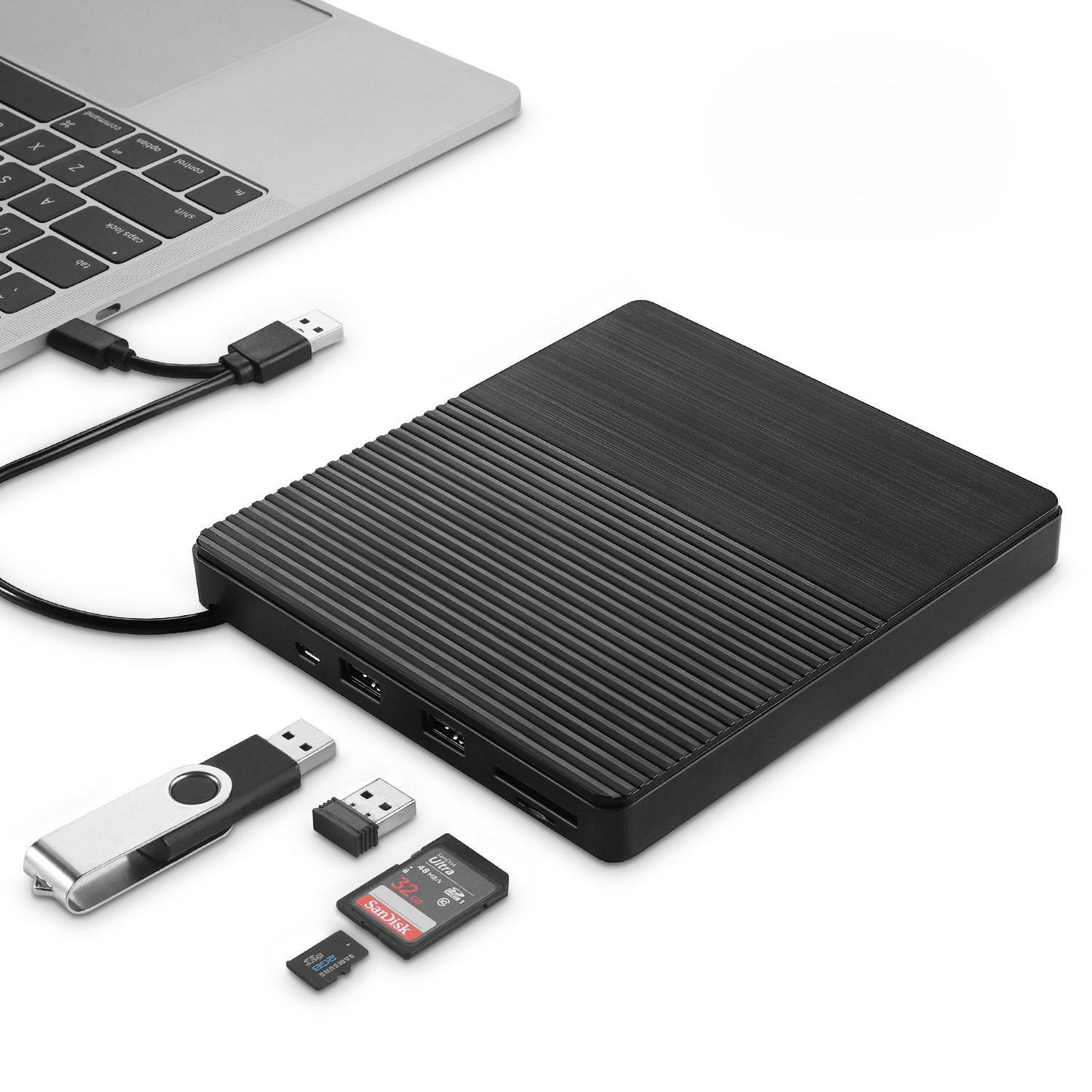 USB3.0 Type-C External CD Burner CD/DVD Player Optical Drive Multi-function High Speed for PC Laptop