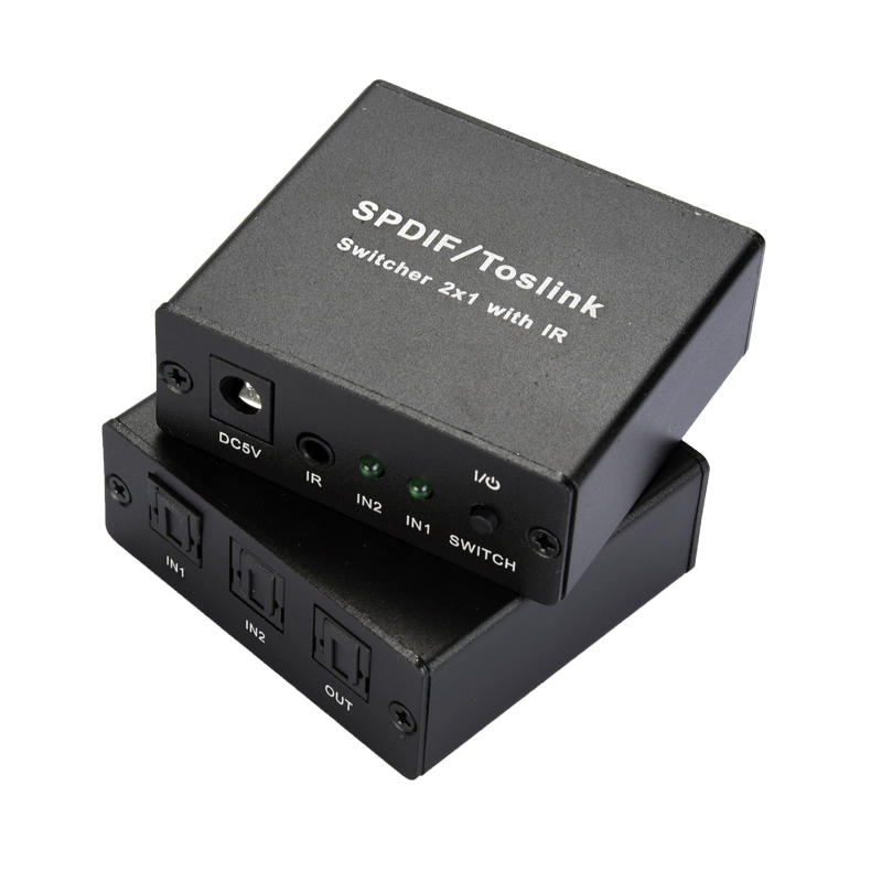 Newkeng NK-L21 SPDIF/ToslinK Video Switcher 2x1 with IR
