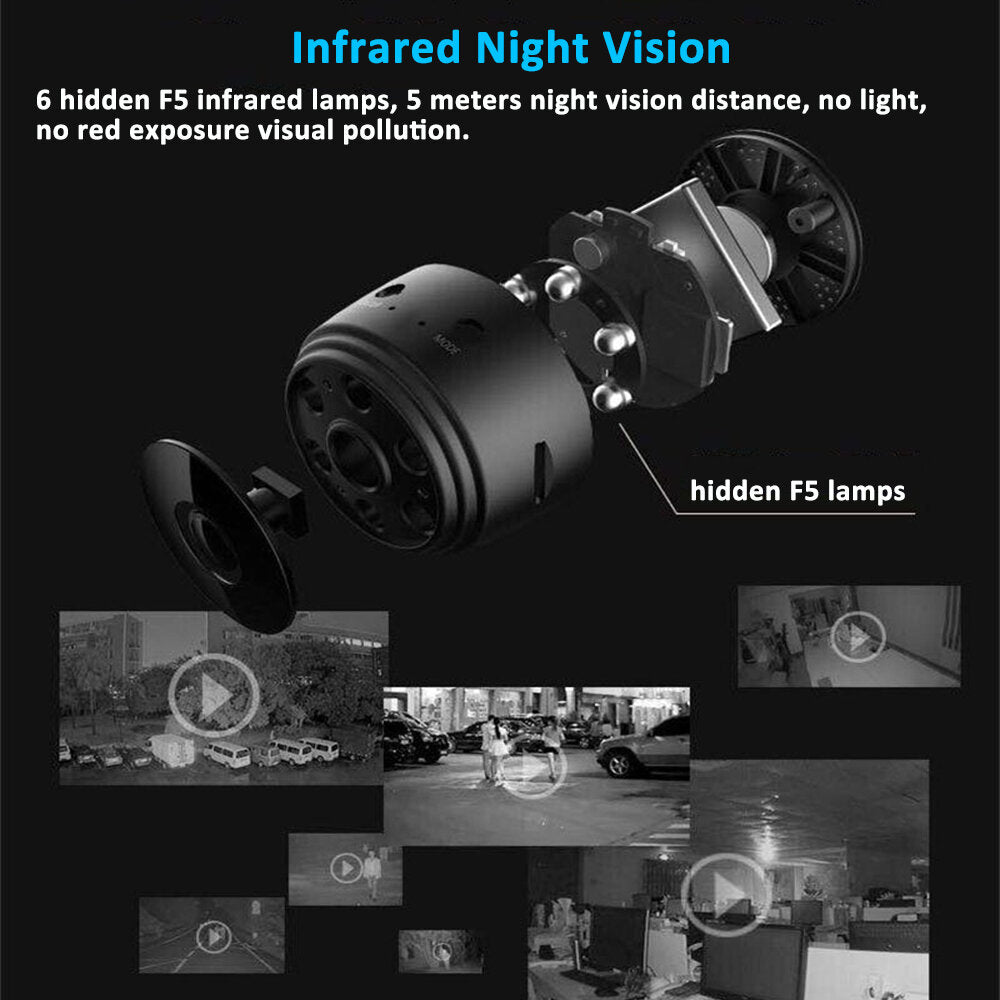 2pcs A9 1080p Hd Mini Wireless Wifi Ip Camera Dvr Night