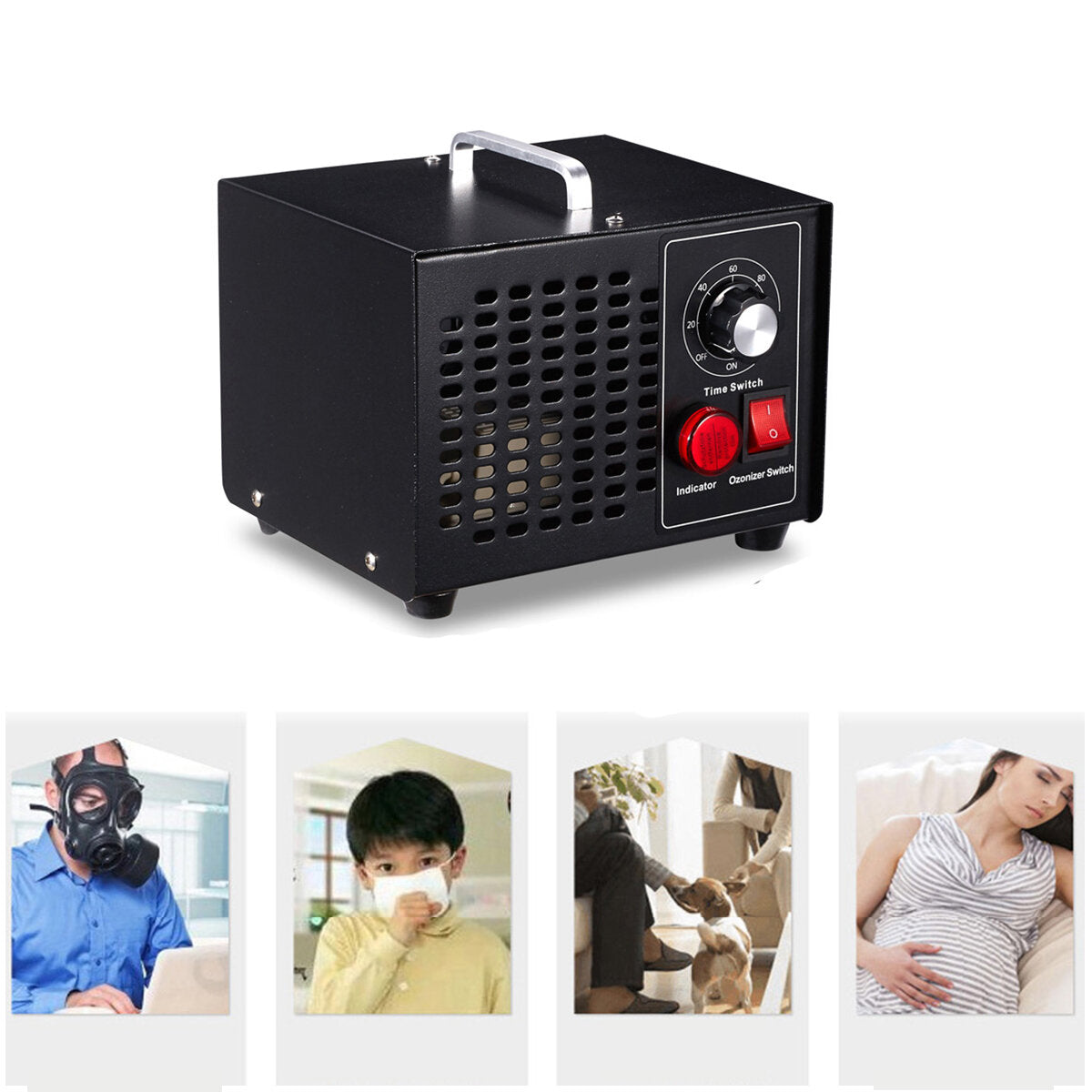 3.5g Commercial Ozone Generator Pro 3500mg/h O3 Air Purifier