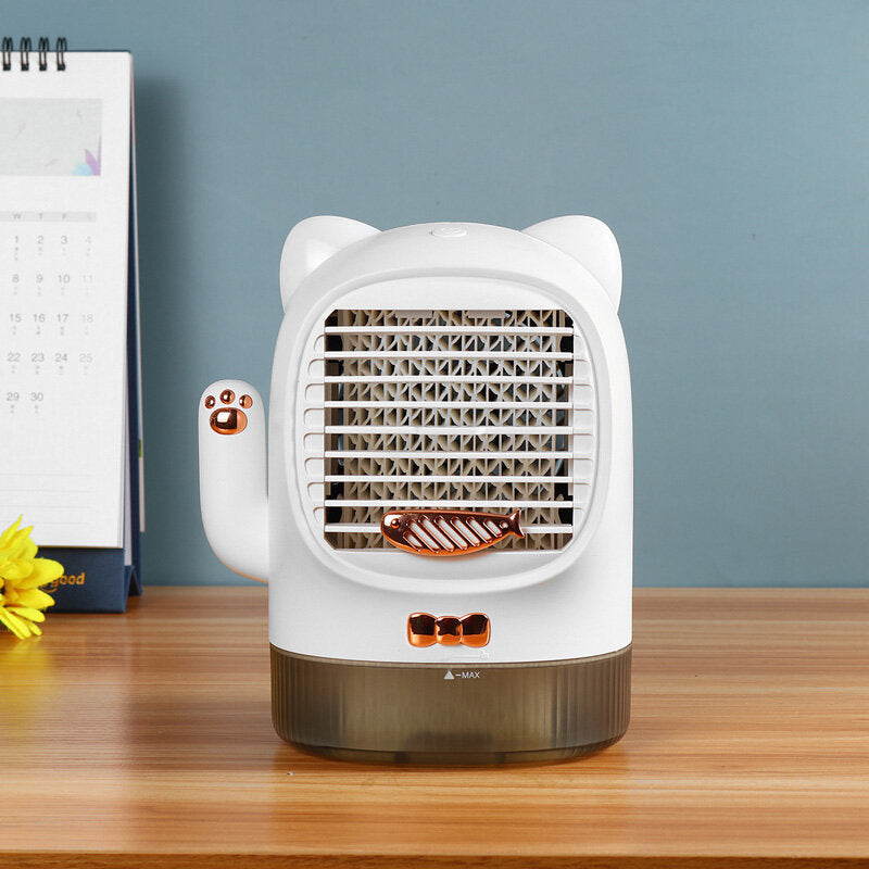 3 In 1 Mini Usb Sterilizing Humidifying Air Cooler Lucky Cat