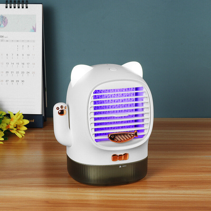 3 In 1 Mini Usb Sterilizing Humidifying Air Cooler Lucky Cat