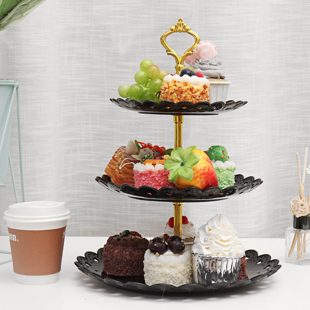 3 Tier Cupcake Stand Dessert Afternoon Tea Plate Party
