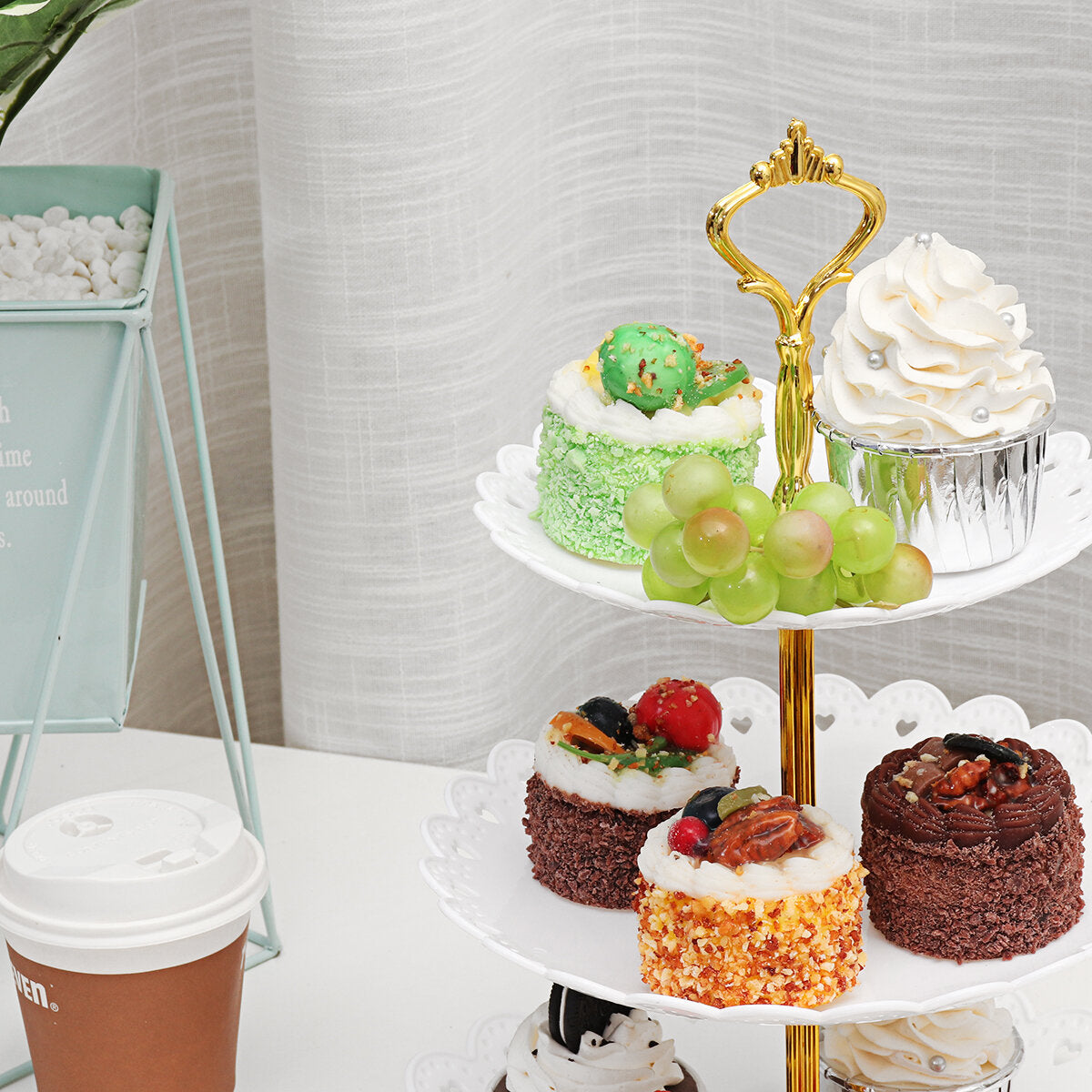 3 Tier Cupcake Stand Dessert Afternoon Tea Plate Party