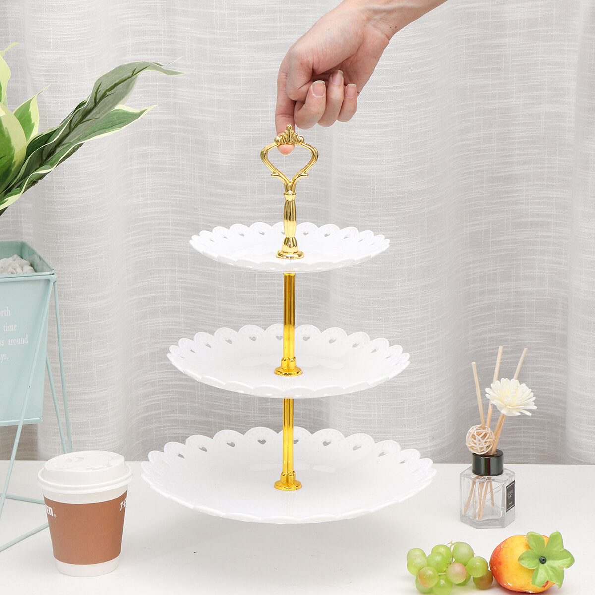3 Tier Cupcake Stand Dessert Afternoon Tea Plate Party