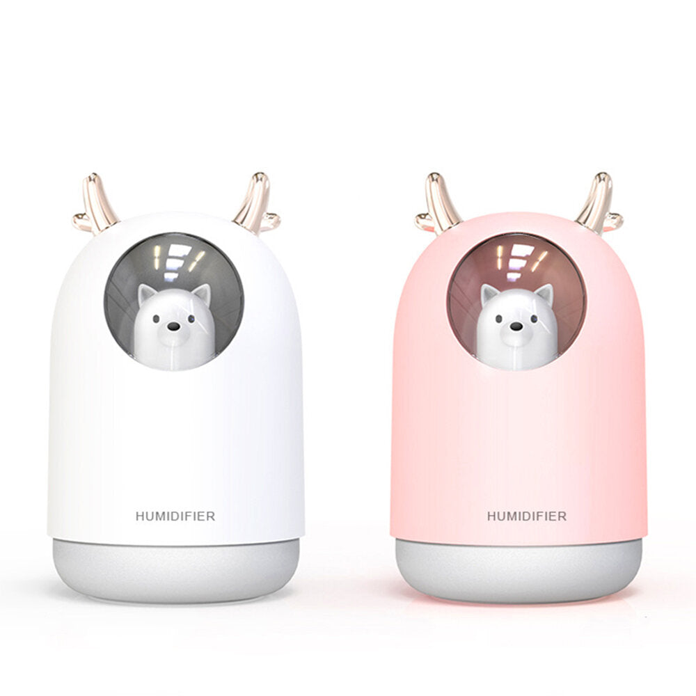 300ml Ultrasonic Air Humidifier Aroma Essential Oil Diffuser