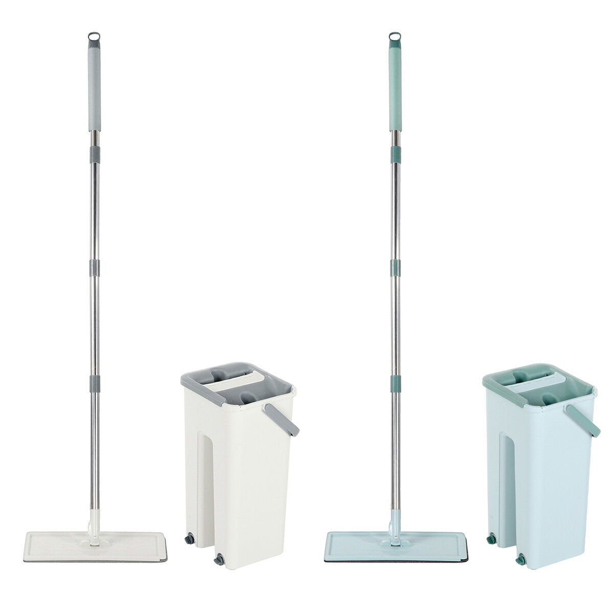 360 Rotation Spin Flat Mop Bucket Set Auto Rebound Hand-free