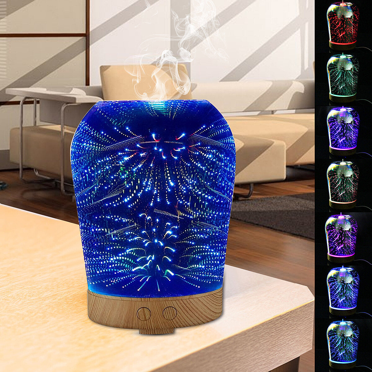 3d Star Lighting Essential Oil Aroma Diffuser Portable