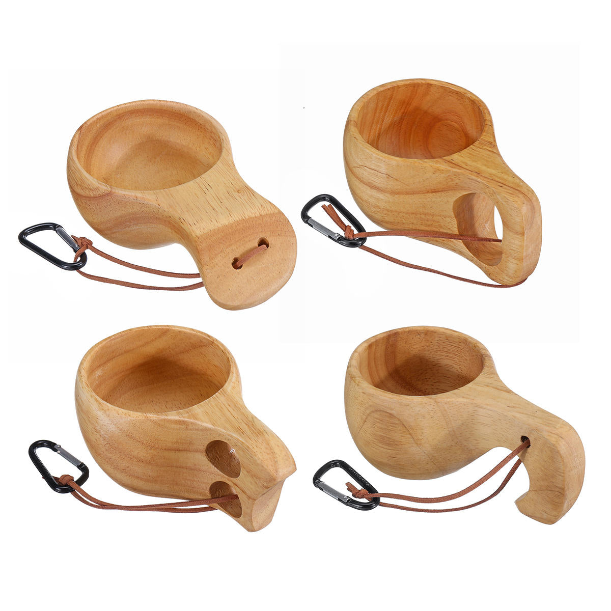 4 Patterns Chic Coffee Cup Vintage Rubber Wooden Milk