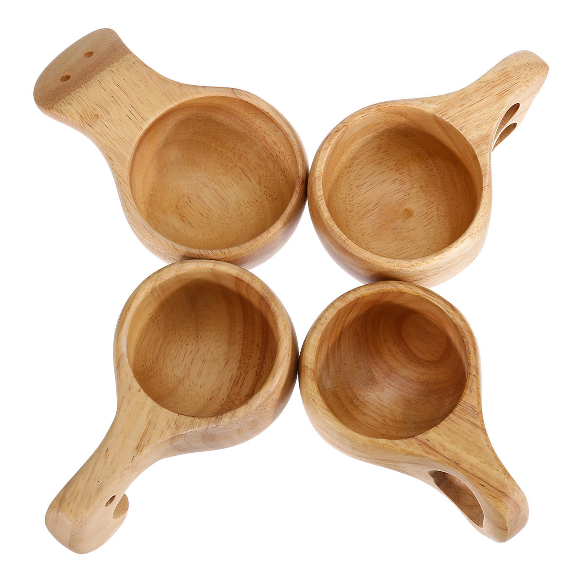 4 Patterns Chic Coffee Cup Vintage Rubber Wooden Milk