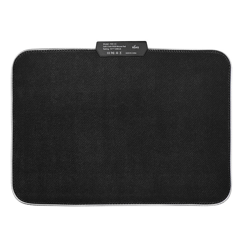 Gaming Mouse Pad RGB LED Glowing Mouse Mat for PC Laptop Desktop Computer