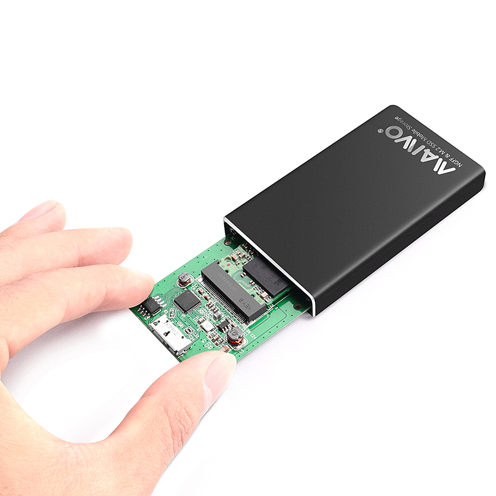 MAIWO K1942N M.2 NGFF to Type-C SSD Hard Drive Enclosure Aluminum Alloy SSD Case for 2230 2240 Solid State Drive