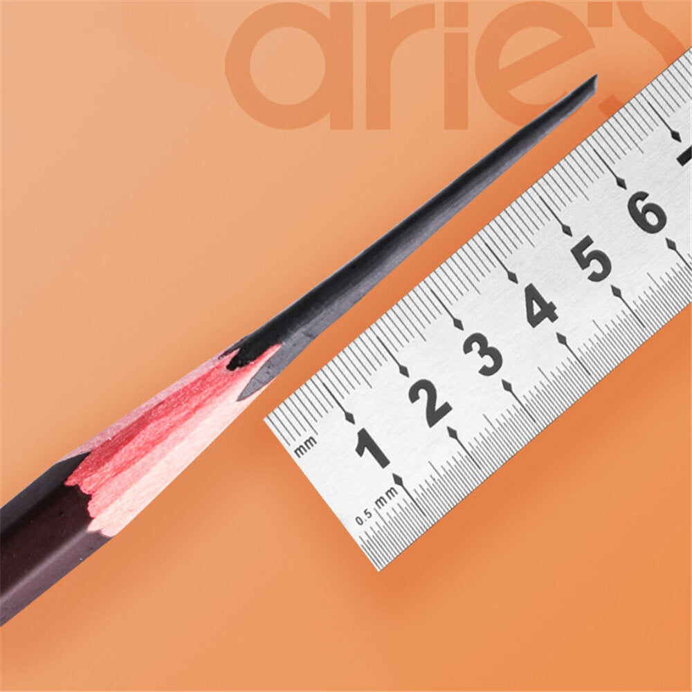 Maries C7300 12Pcs Charcoal Pencil Set Black Soft/Medium/Hard Nib Hexagon Pen Holder Pencil Sketching Charcoal Painting Pen