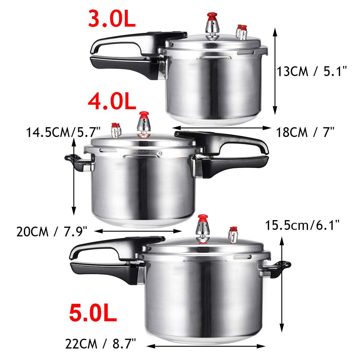 4l/5l Pressure Cooker Commercial Aluminum Alloy