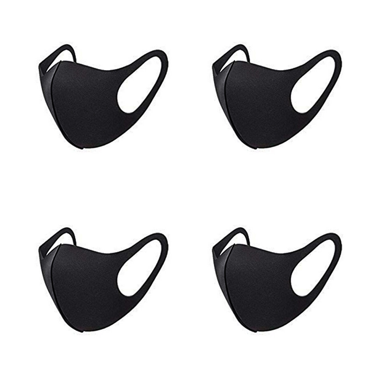 4pcs Fashion Protective Face Mask Anti Dust Washable