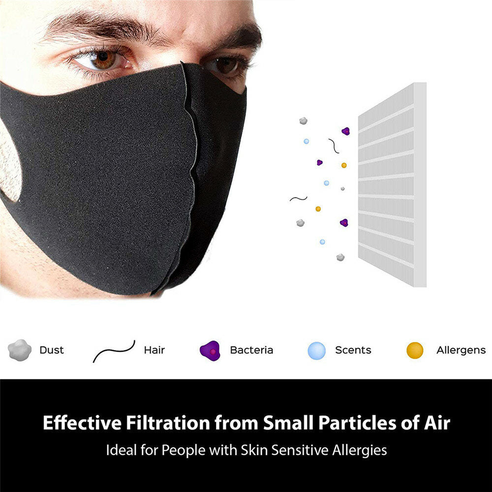 4pcs Fashion Protective Face Mask Anti Dust Washable