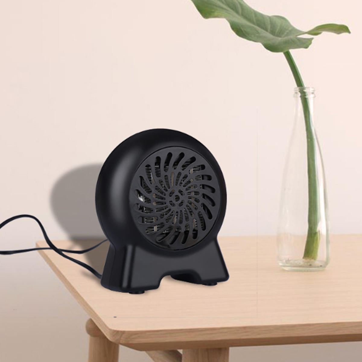 500w Mini Space Fan Heater Portable Electric Wall-outlet