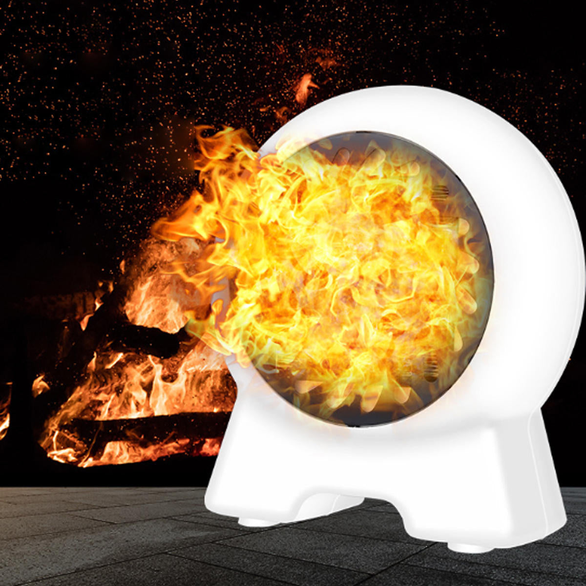 500w Mini Space Fan Heater Portable Electric Wall-outlet