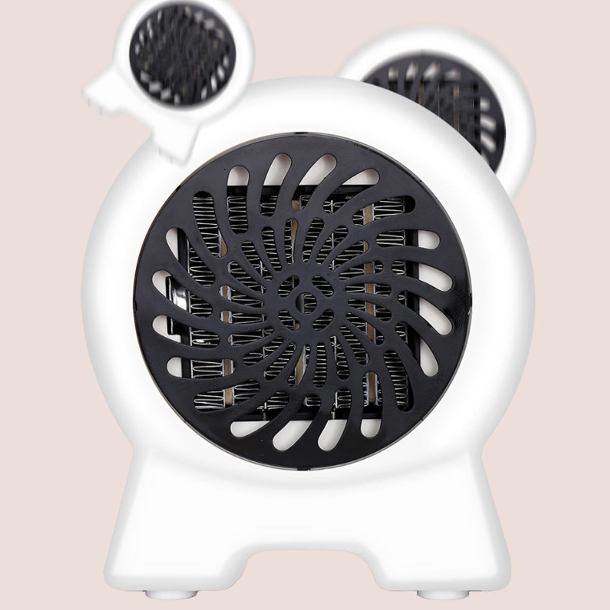 500w Mini Space Fan Heater Portable Electric Wall-outlet
