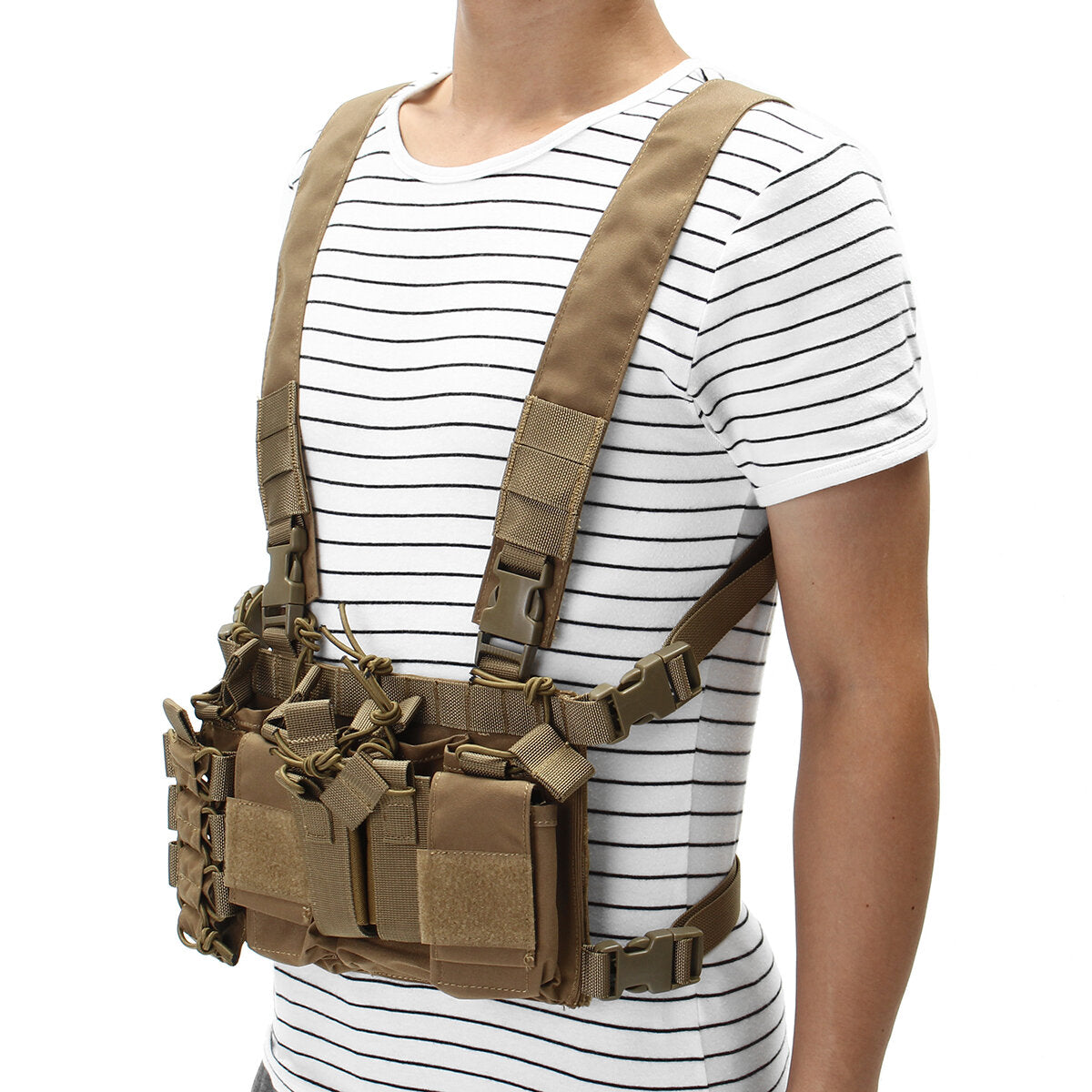 52x65cm Nylon Universal Chest Rig Hunting Vest With 223/308