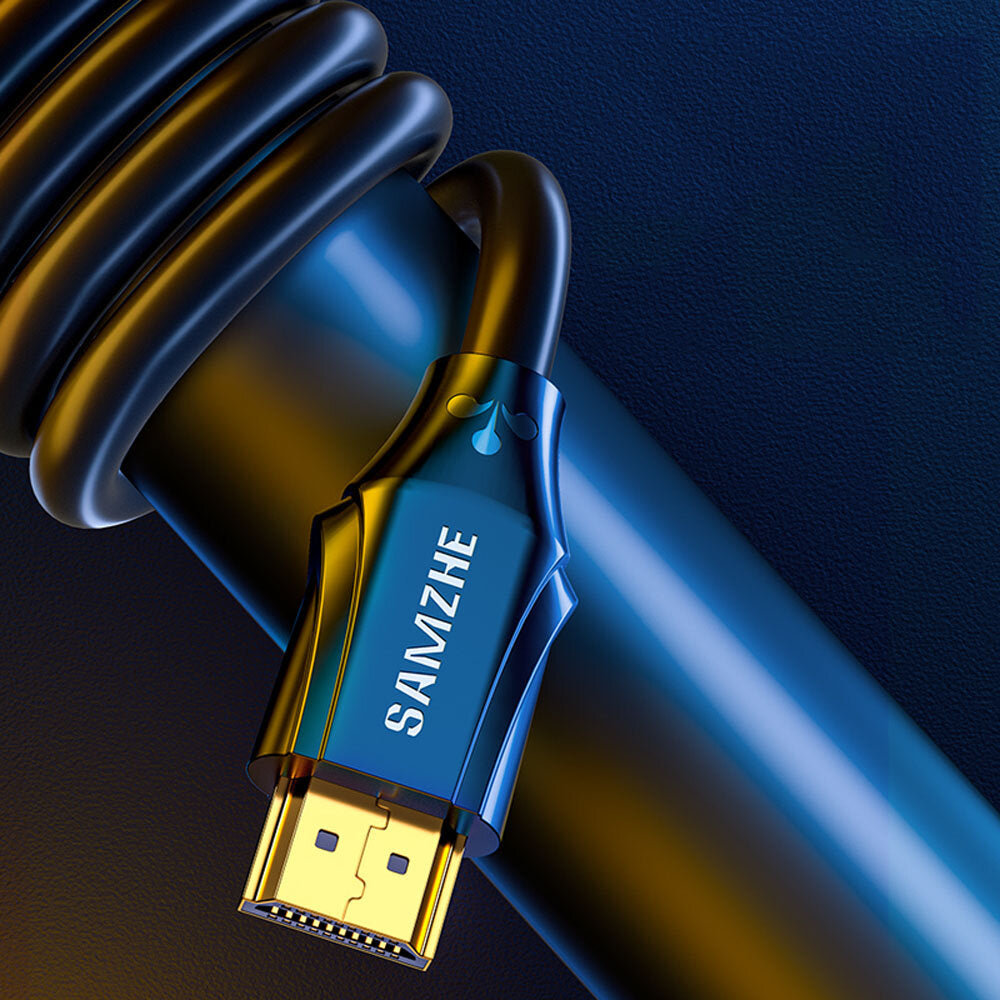 SAMZHE 1.5/2m HDMI Cable Audio Video Adapter Cable Connectors HD Cable 8K@60Hz Game for Computer Laptop to TV Monitor