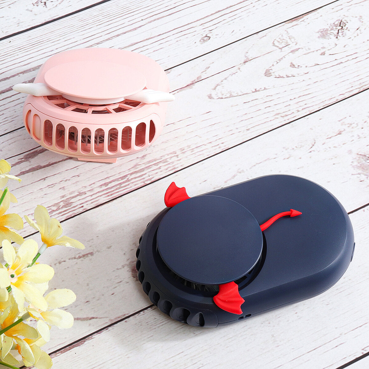 5v 4w Portable Neck Fan Wearable 2 Gears Speed Usb