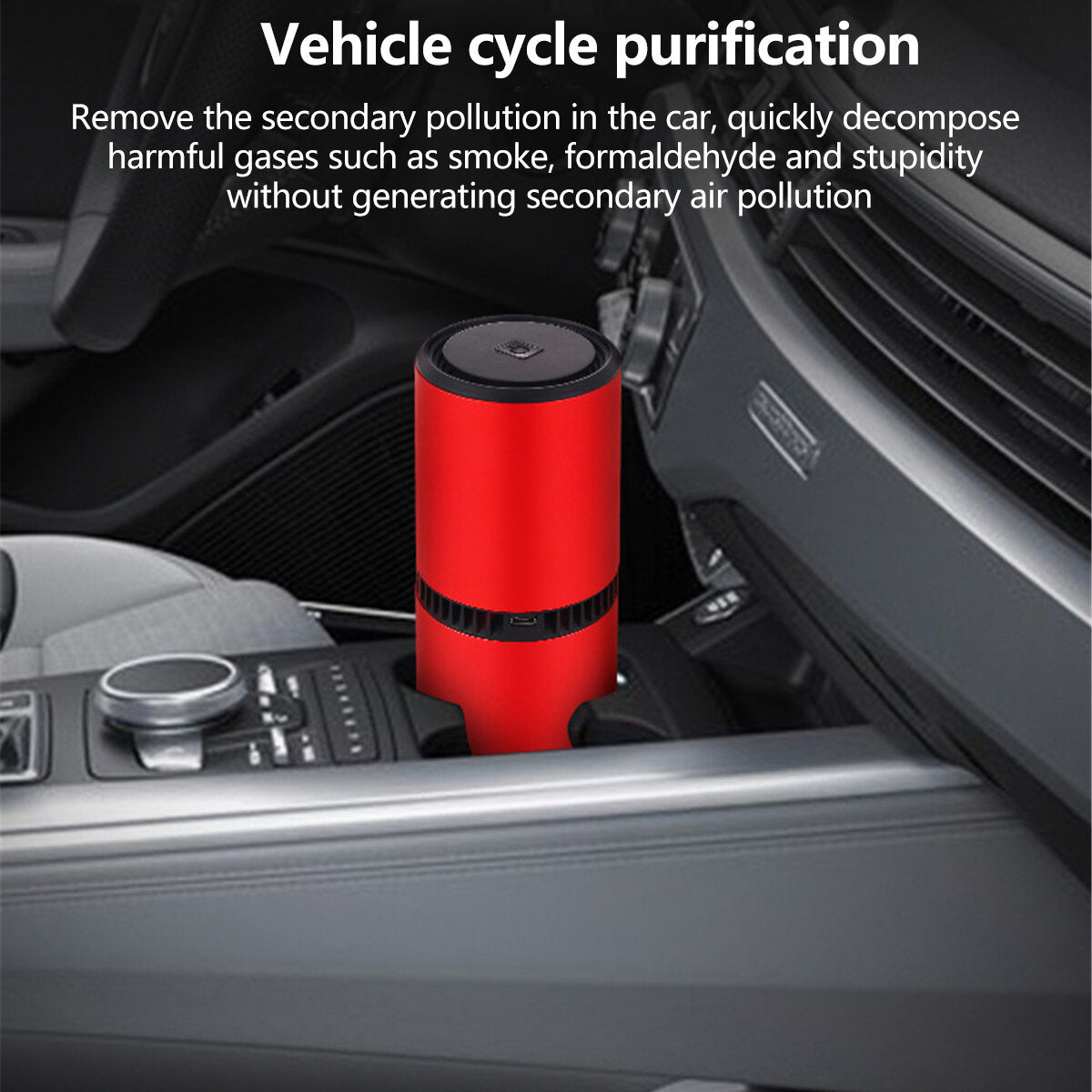 5v Negative Ion Car Air Purifier Demister Usb Charging