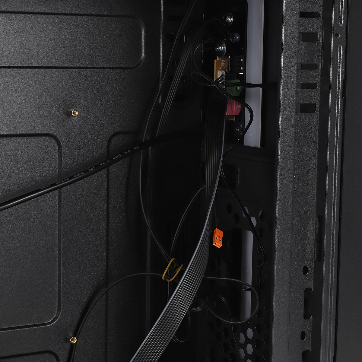 M-ATX / Mini ITX Computer Gaming PC Case RGB Cooling Fan USB Audio Interface with Light Bar