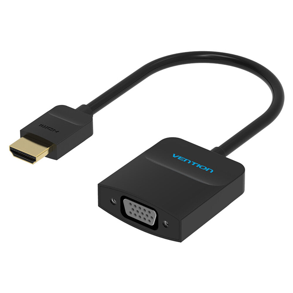 Vention HDMI to VGA Converter White 0.15m Cable Length 3.5mm Audio Cable