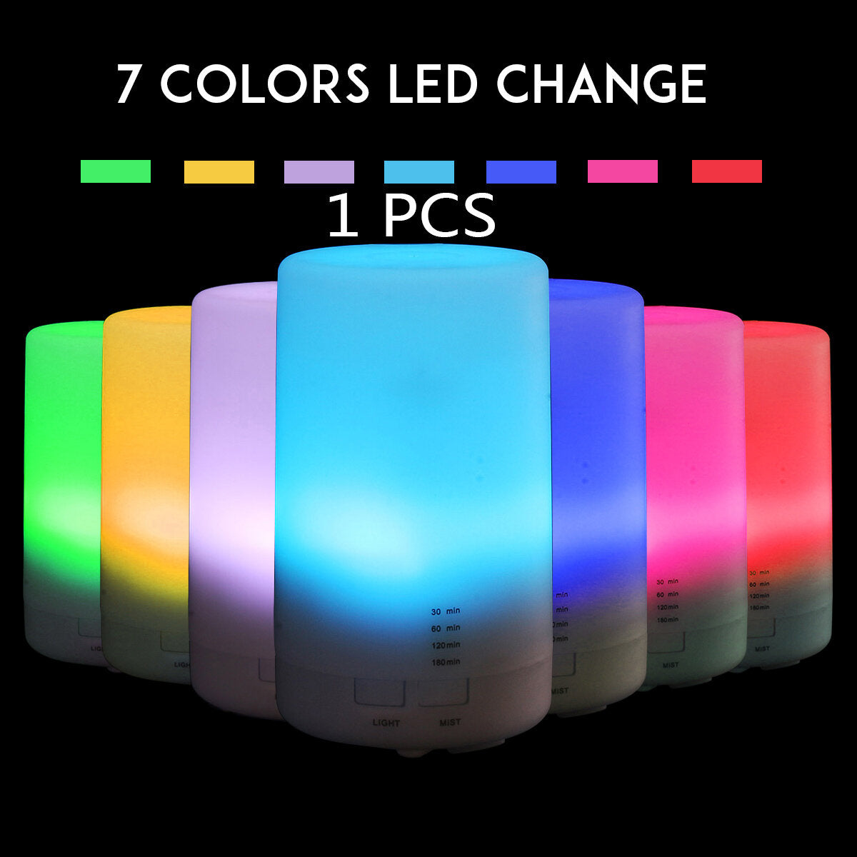 7 Led Ultrasonic Aroma Essential Diffuser Air Humidifier