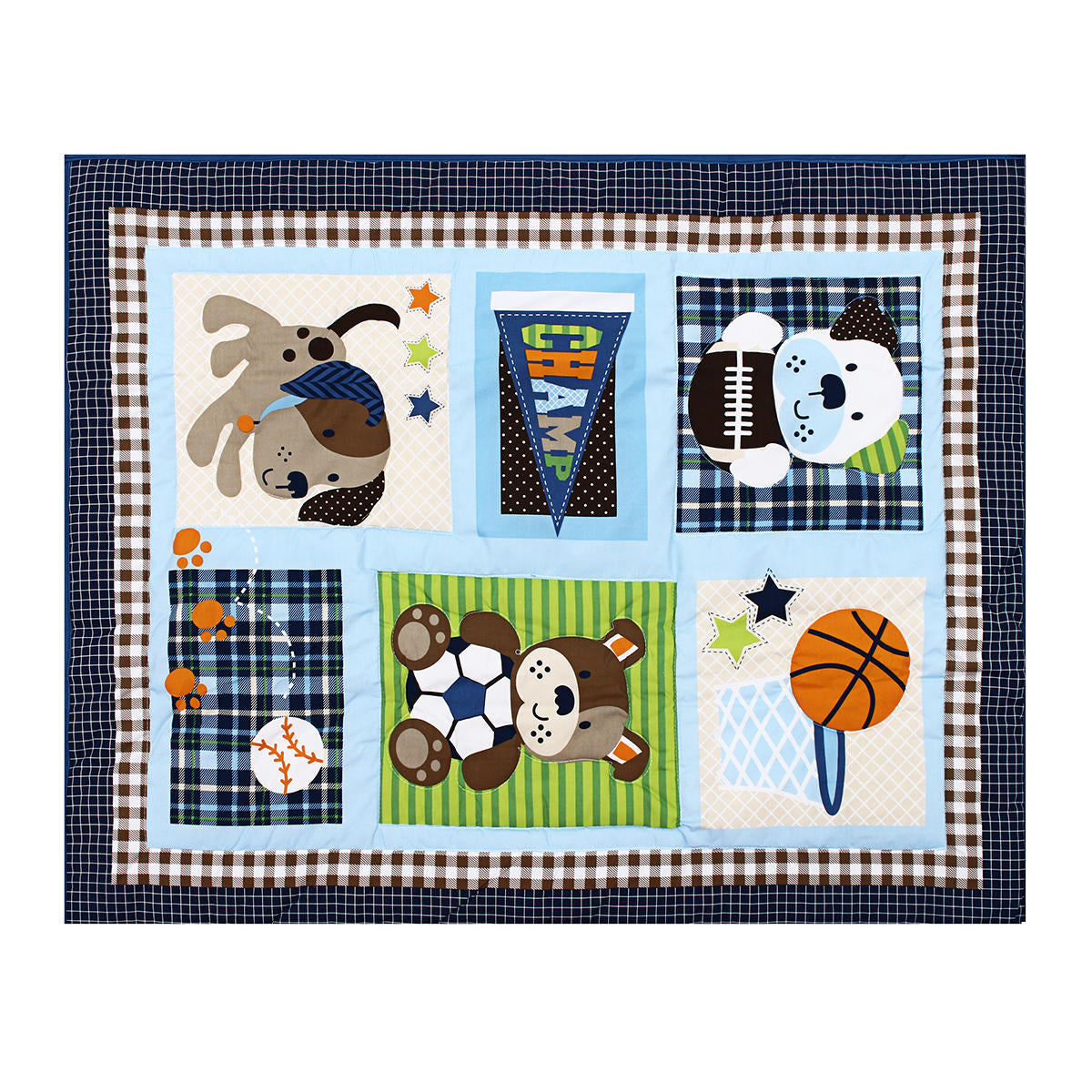 7 Pcs Infant Baby Bedding Sets Crib Cot Set Nursery Quilt