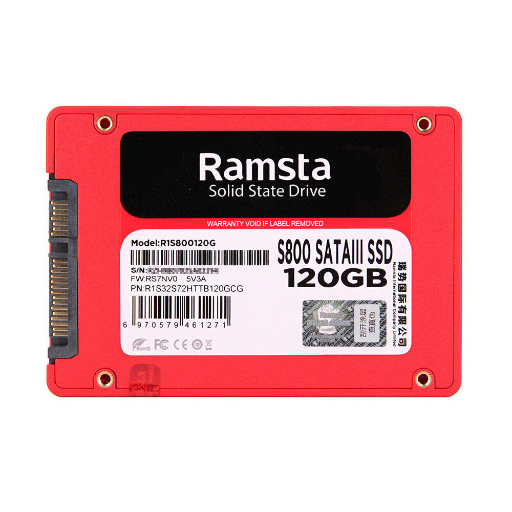 Ramsta 120G SATA3 SSD Solid State Drive High Speed Hard Disk 128G 240G 256G 480G 512G for Laptop Desktop PC S800