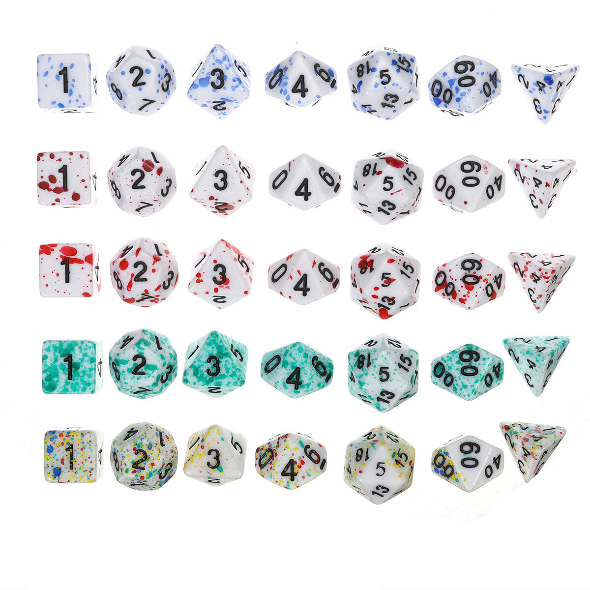 7pcs Polyhedral Dices Set For Dnd Dungeons & Dragons Dice