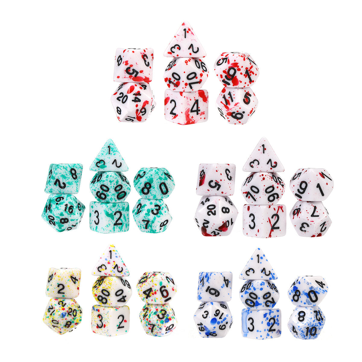 7pcs Polyhedral Dices Set For Dnd Dungeons & Dragons Dice