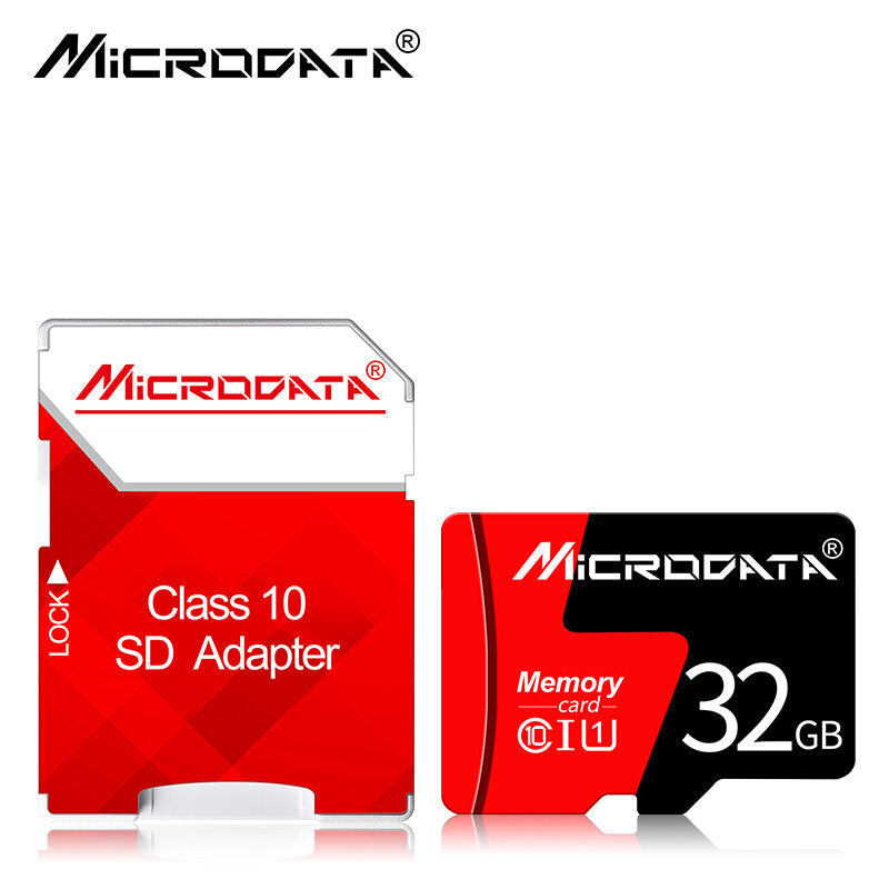 MicroData Class 10 High Speed Max 80Mb/s TF Memory Card 8GB 16GB 32GB 64GB 128GB With Card Adapter For Mobile Phone Tablet GPS Camera