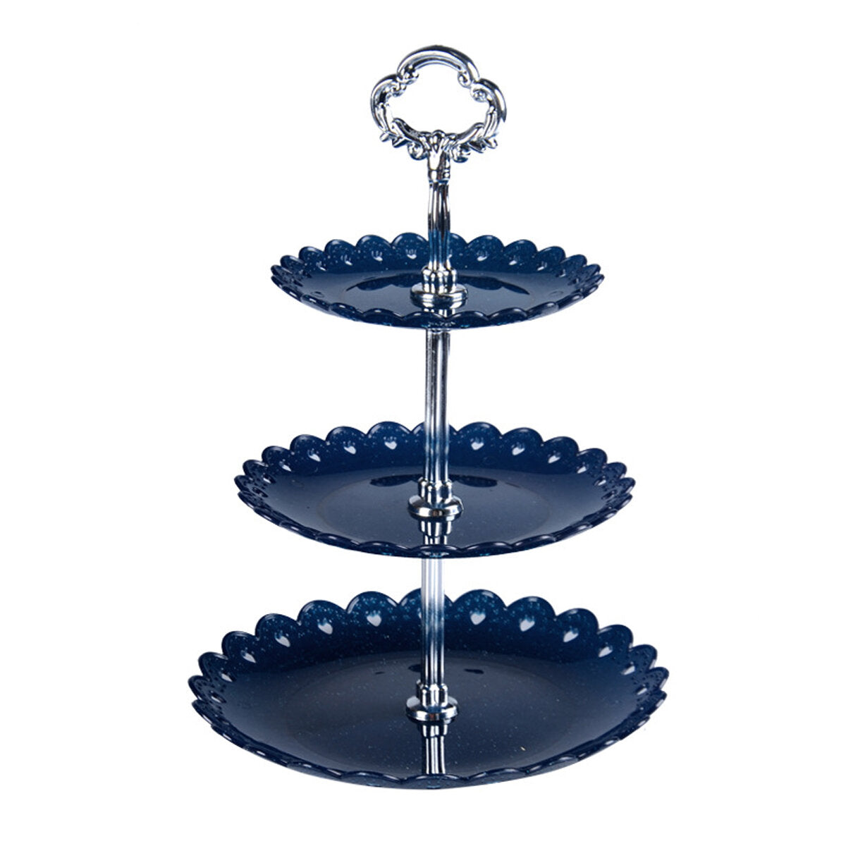 3 Layers Round Plate Cake Dessert Cookies Tray Wedding Birthday Party Decor Stand Candy Shelf S Size