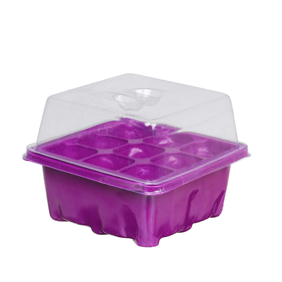 9 Holes Plastic Planting Box Set Nursery Pot Plant Grow