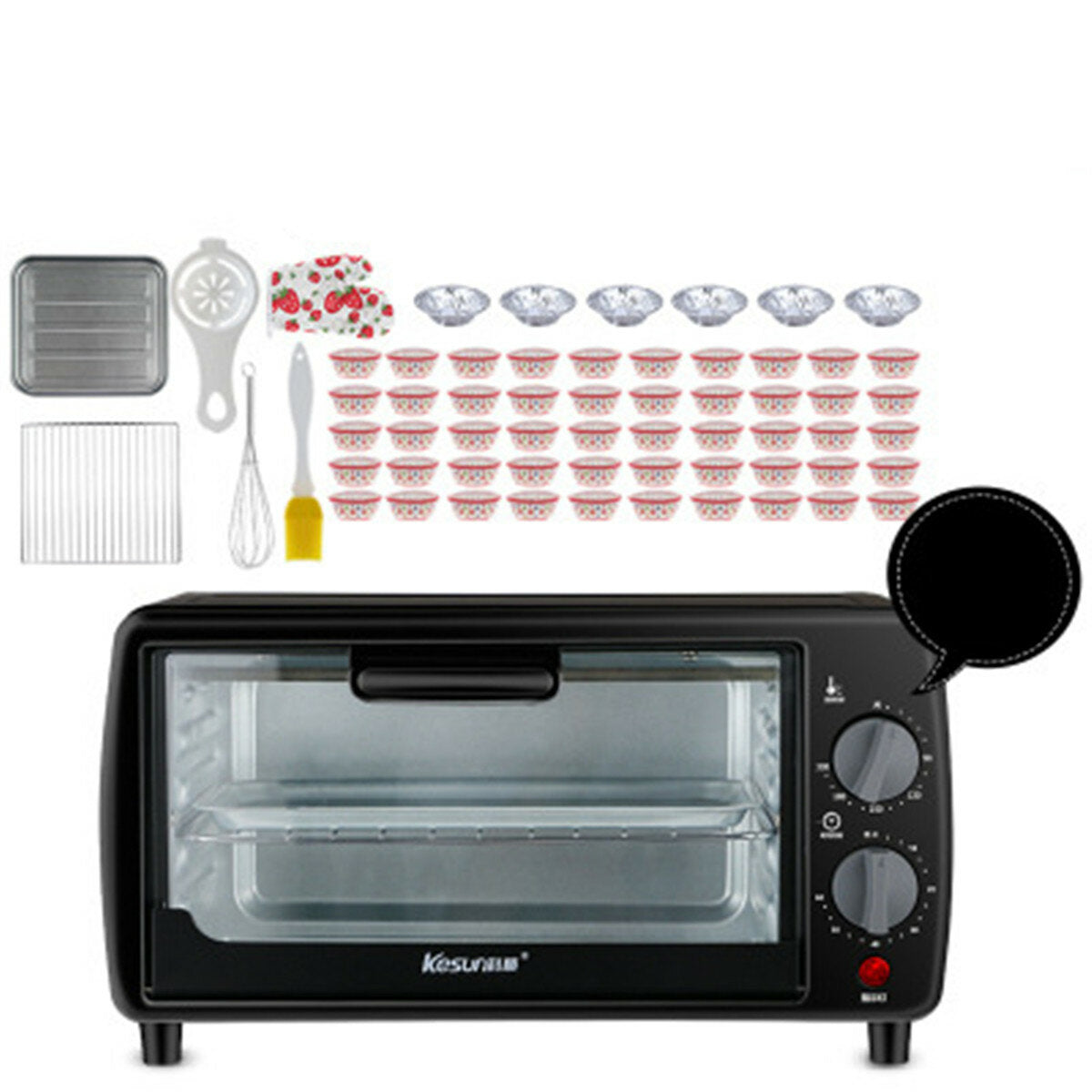 9l 220v Benchtop Electric Oven Timing Household Temperature