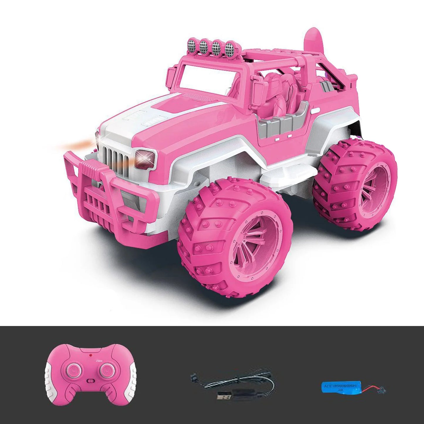 1:12 Toy Car 2.4Ghz Remote Control Off-Road Vehicle Forward Backward Left/ Right Turning Car Toys with Shovel for Girls Kids
