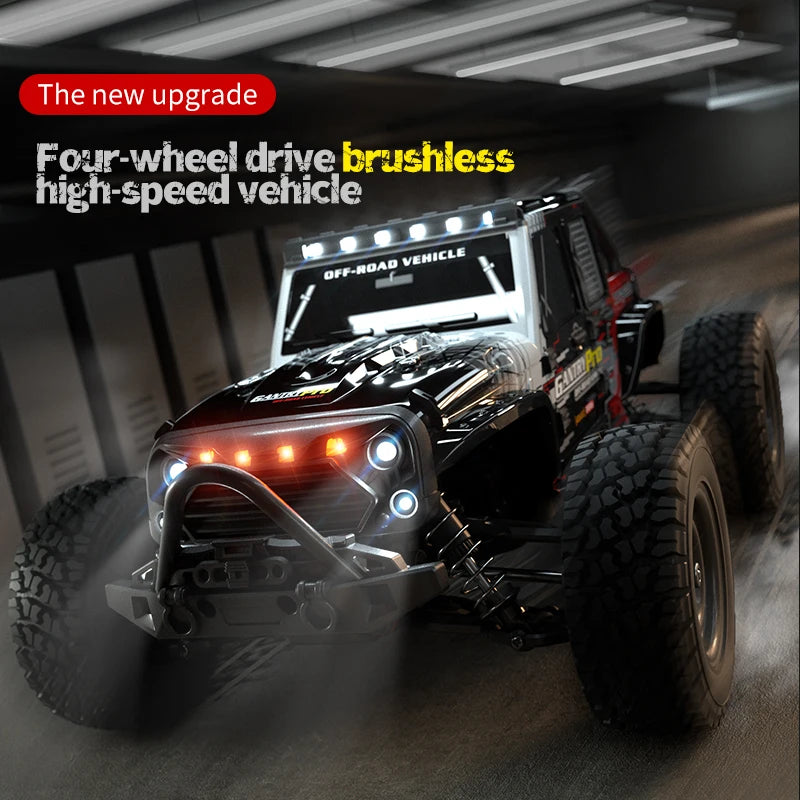 1:16 4WD RC High-speed Car Brushless 70km/h Competition Off-road Climbing Car 2.4G Remote Control Toy Car VS WLtoys 144001 Toys