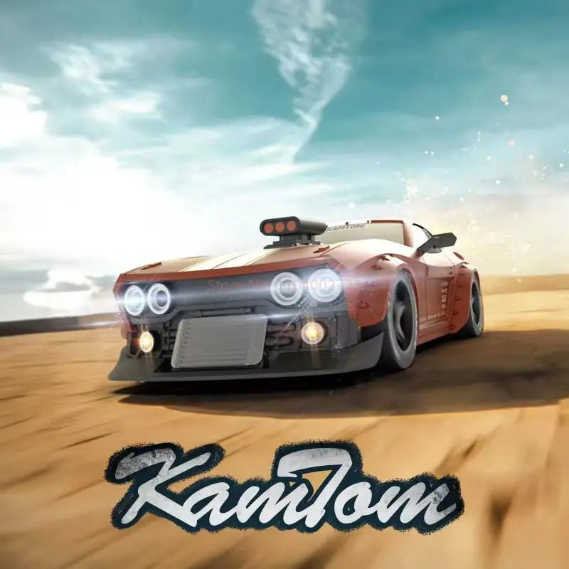 1/32 2.4g Hz Kamtom 4wd Rc Professional High-Speed Drift Car Racing Model Abs Car Shell Remote Control Car Children Toy Gifts