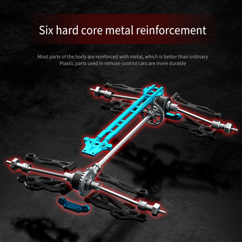 1:16 4WD RC High-speed Car Brushless 70km/h Competition Off-road Climbing Car 2.4G Remote Control Toy Car VS WLtoys 144001 Toys